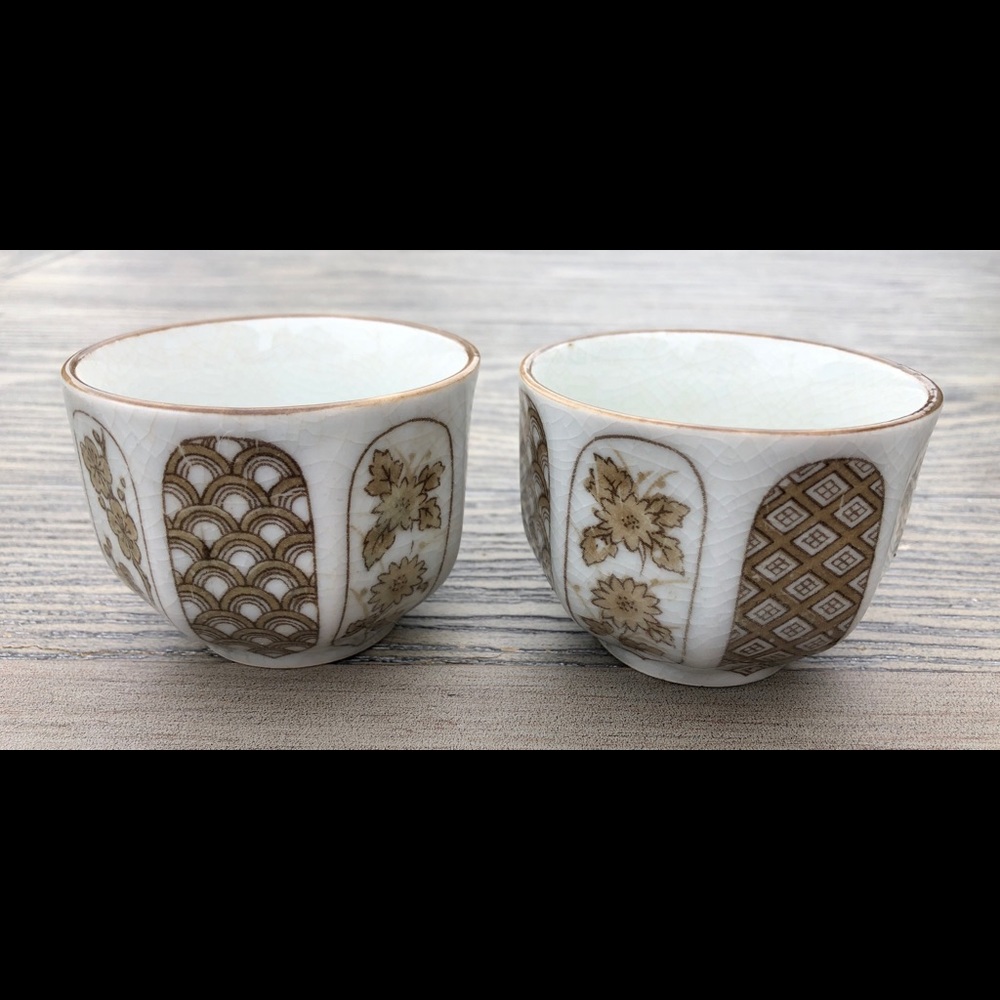 2-Vintage OMG Japanese Tea Cup Original Tags